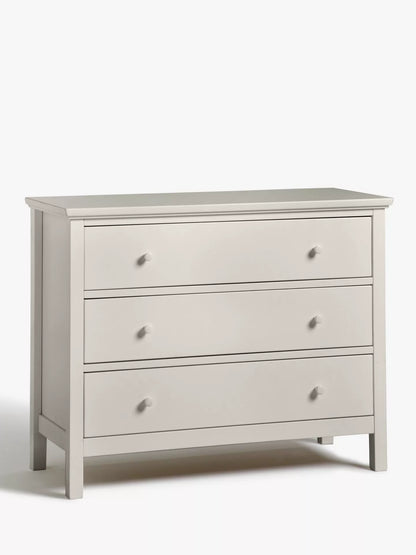 John Lewis Wilton 3 Drawer Chest, Linen