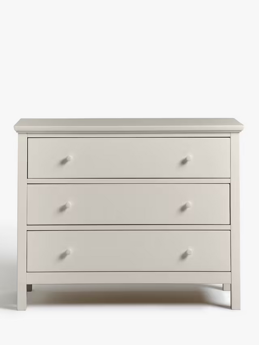 John Lewis Wilton 3 Drawer Chest, Linen