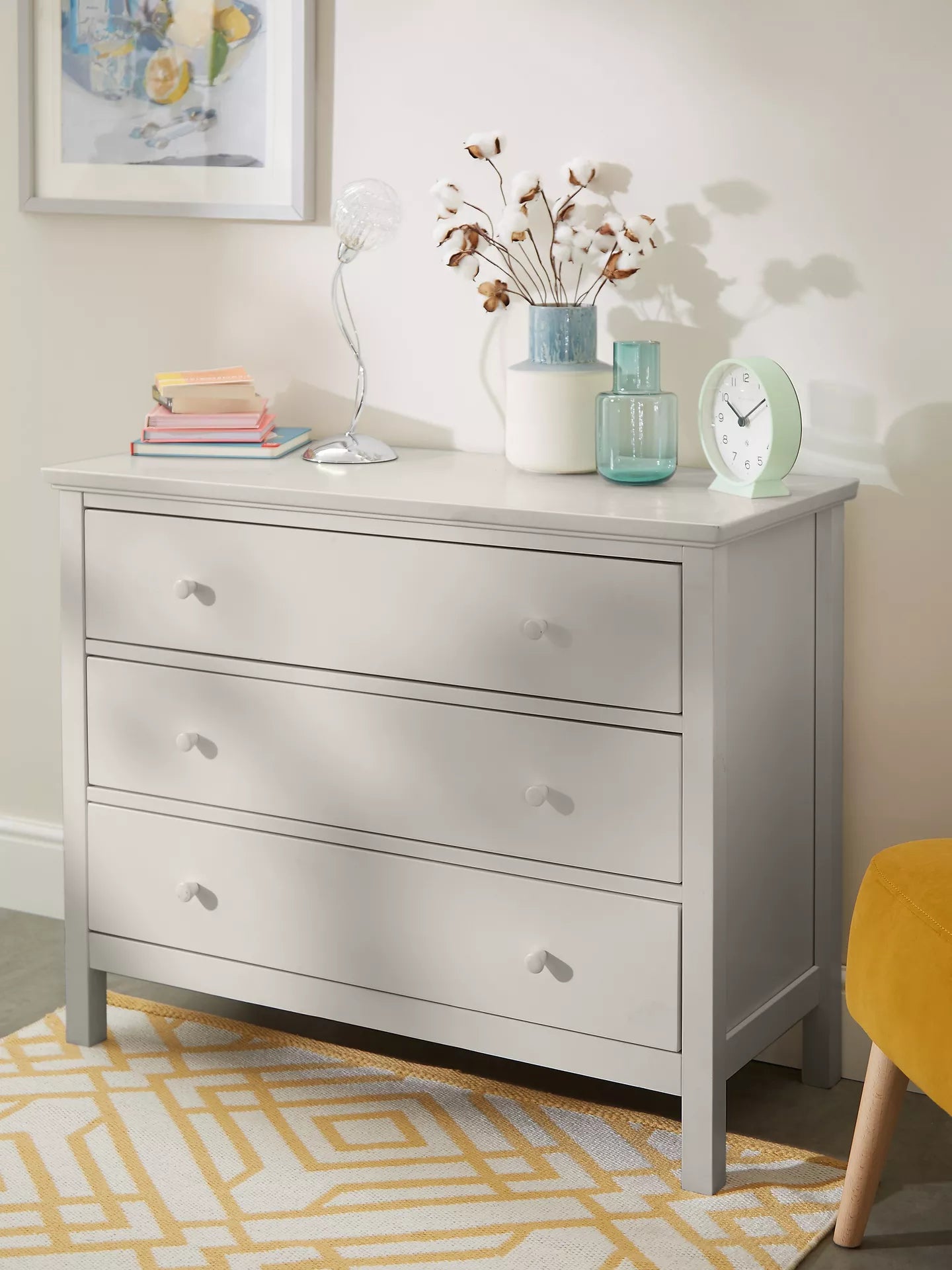 John Lewis ANYDAY John Lewis Wilton 3 Drawer Chest, Linen