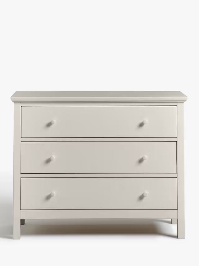 John Lewis Wilton 3 Drawer Chest Linen