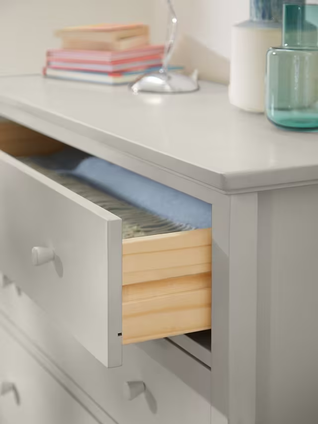 John Lewis Wilton 3 Drawer Chest, Linen