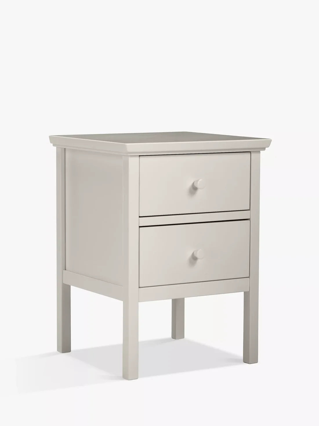 John Lewis  2 Drawer Bedside Storage Cabinet Linen Wilton