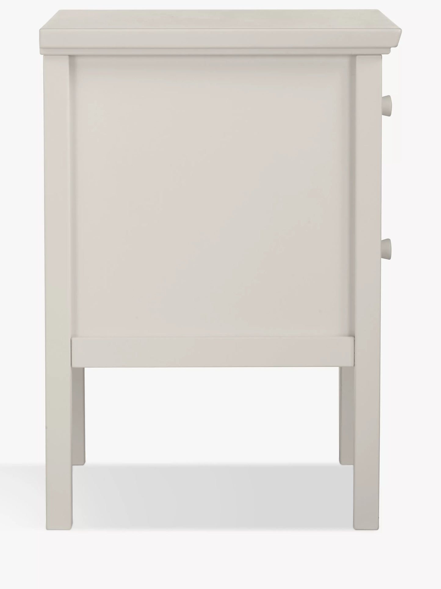 John Lewis ANYDAY Wilton 2 Drawer Bedside Cabinet, Linen