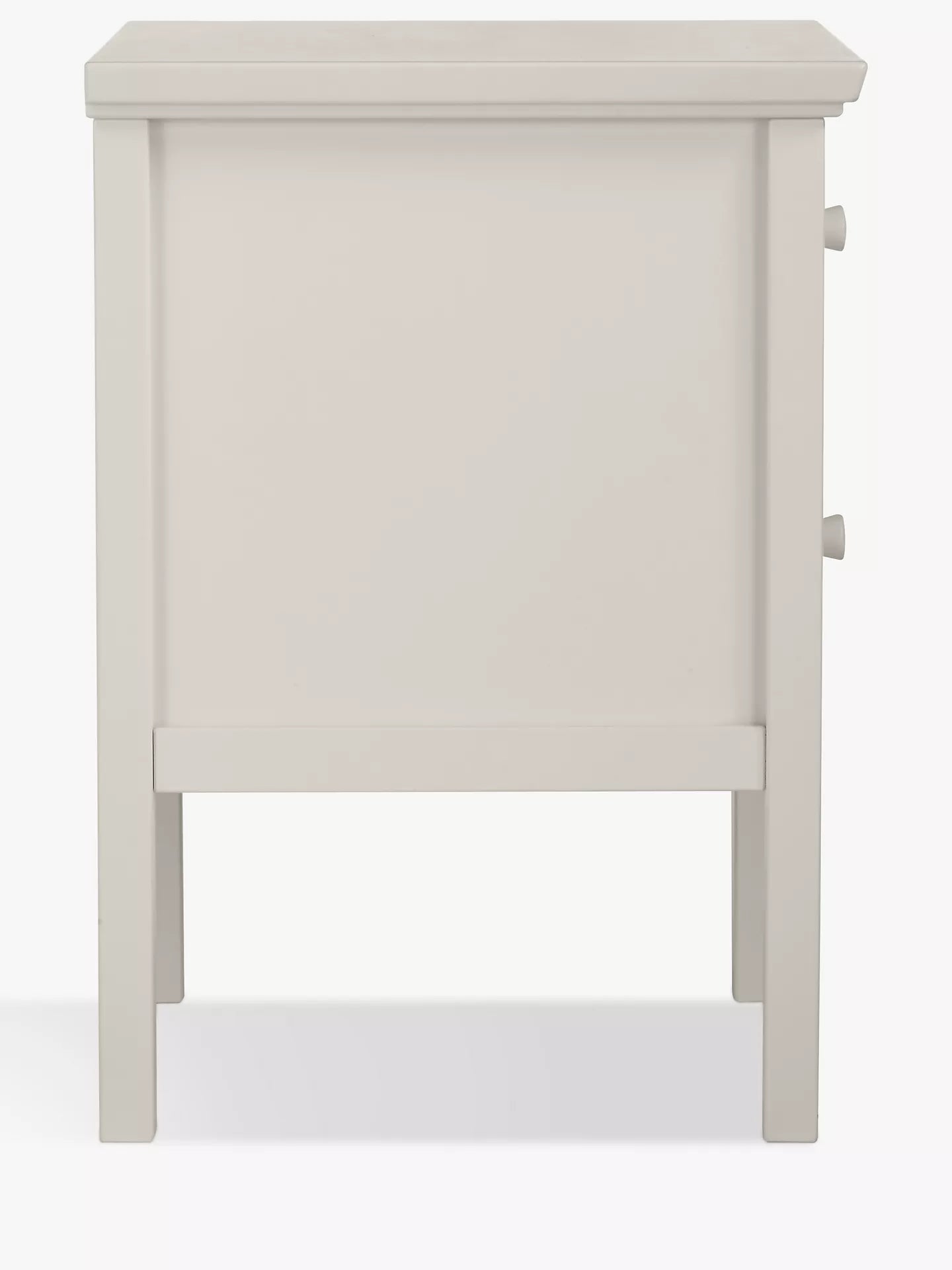 John Lewis Wilton 2 Drawer Bedside Cabinet, Linen