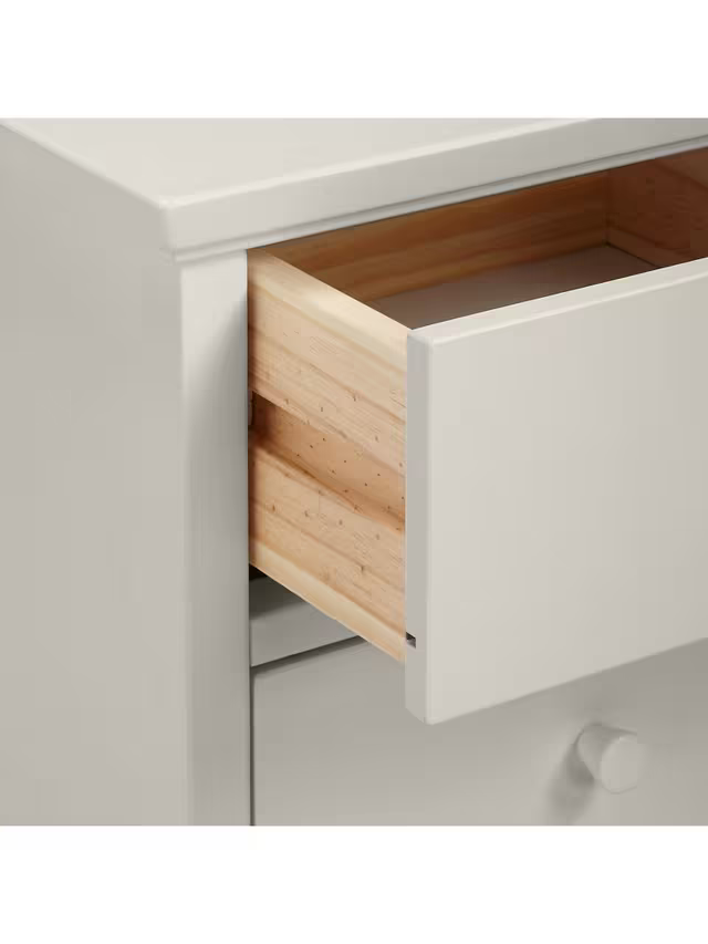 John Lewis Wilton 2 Drawer Bedside Cabinet, Linen