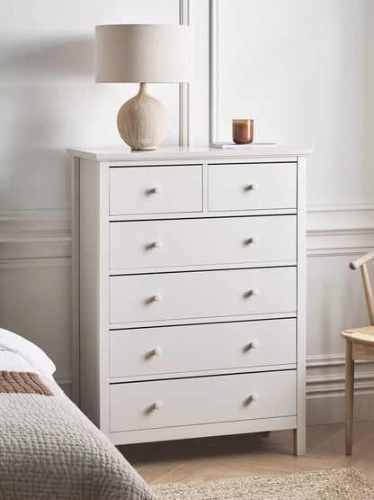 John Lewis Wilton 6 Drawer Chest, Linen