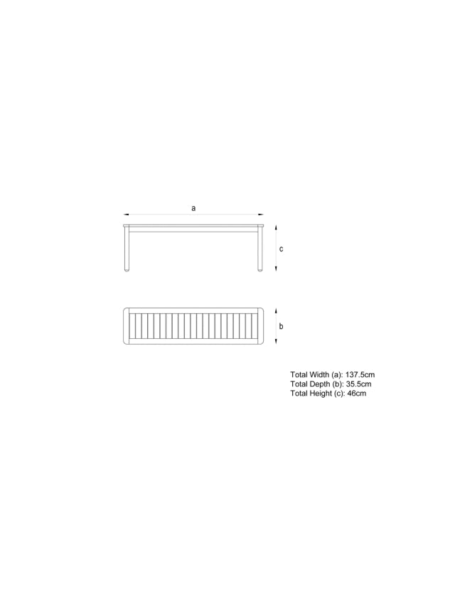 John Lewis Erna 6-Seater Garden Dining Table & Benches Set