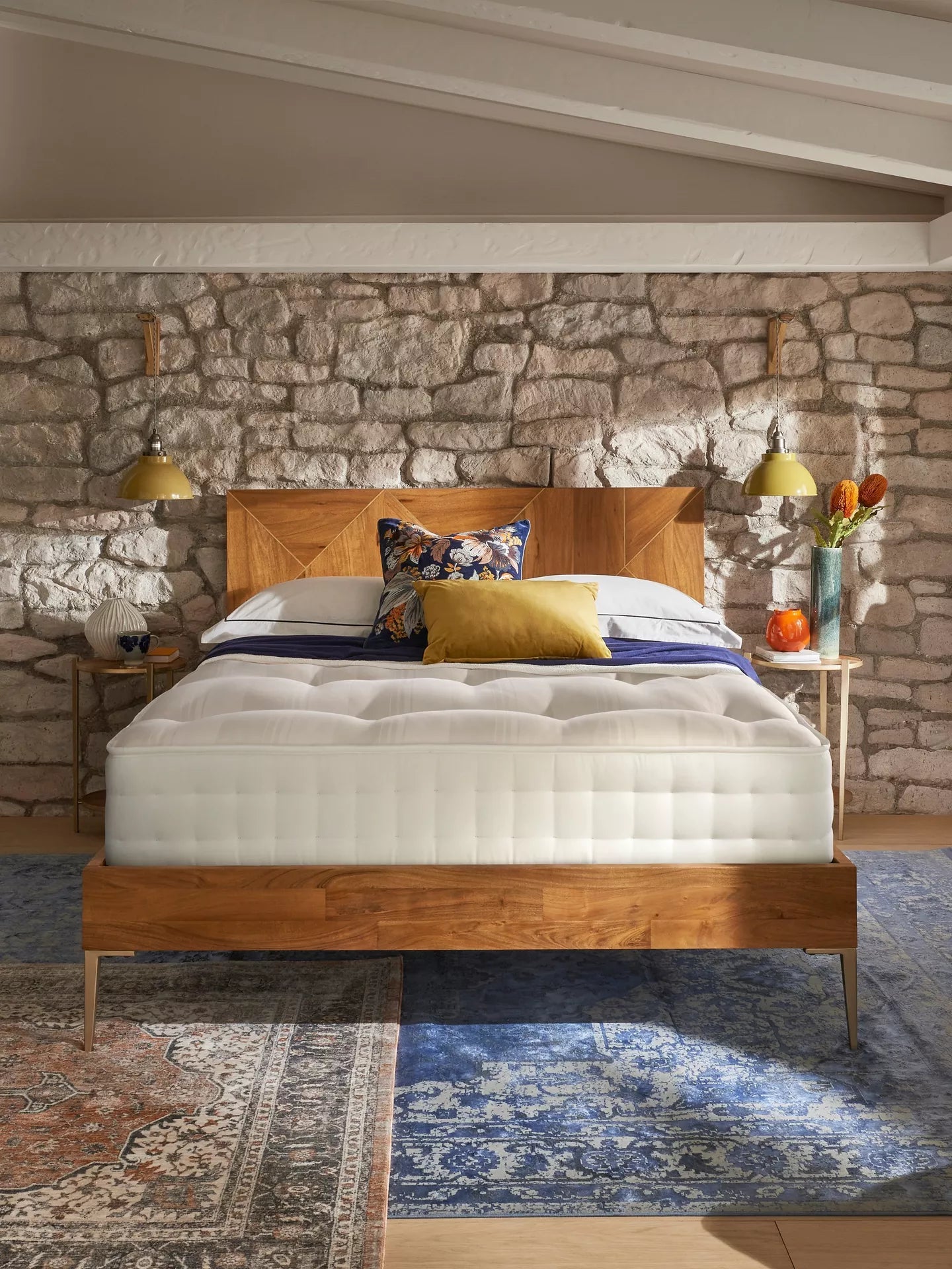 John Lewis Waitrose Wool NO. 5 Pocket Spring Mattress, Medium Tension, Double