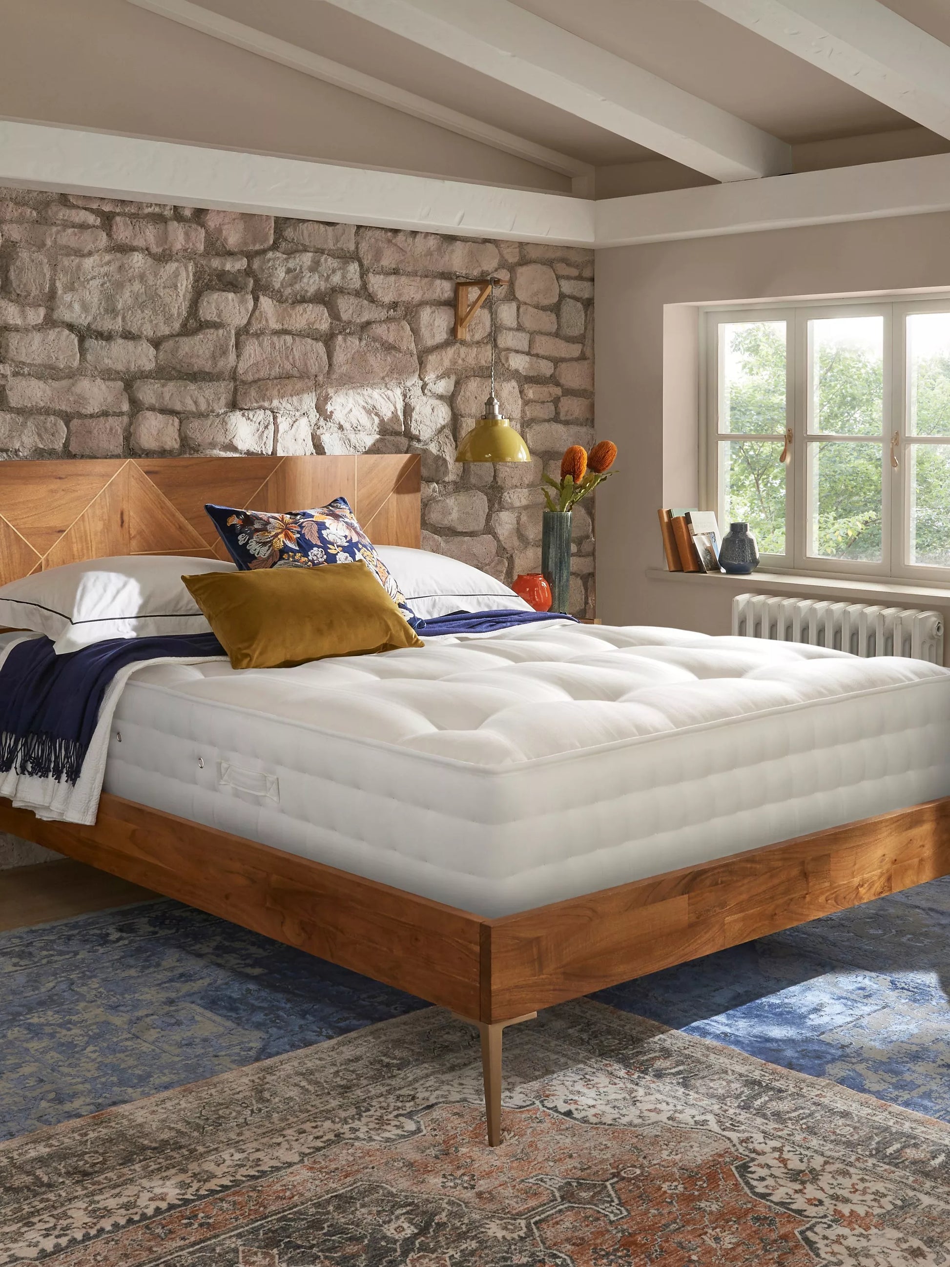 John Lewis Waitrose Wool NO. 1 Pocket Spring Mattress, Medium/Firm Tension, Single