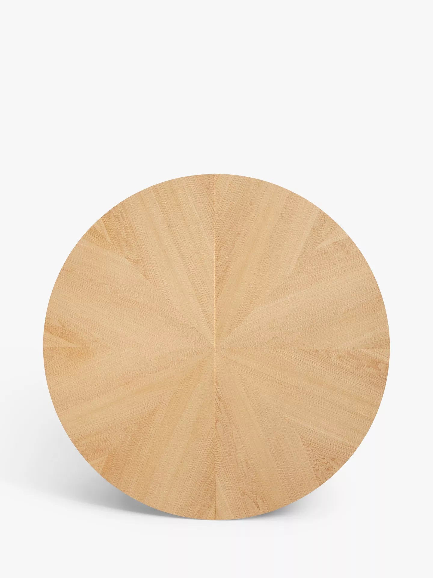 John Lewis Notch Round 4-6 Seater Extending Dining Table, Oak