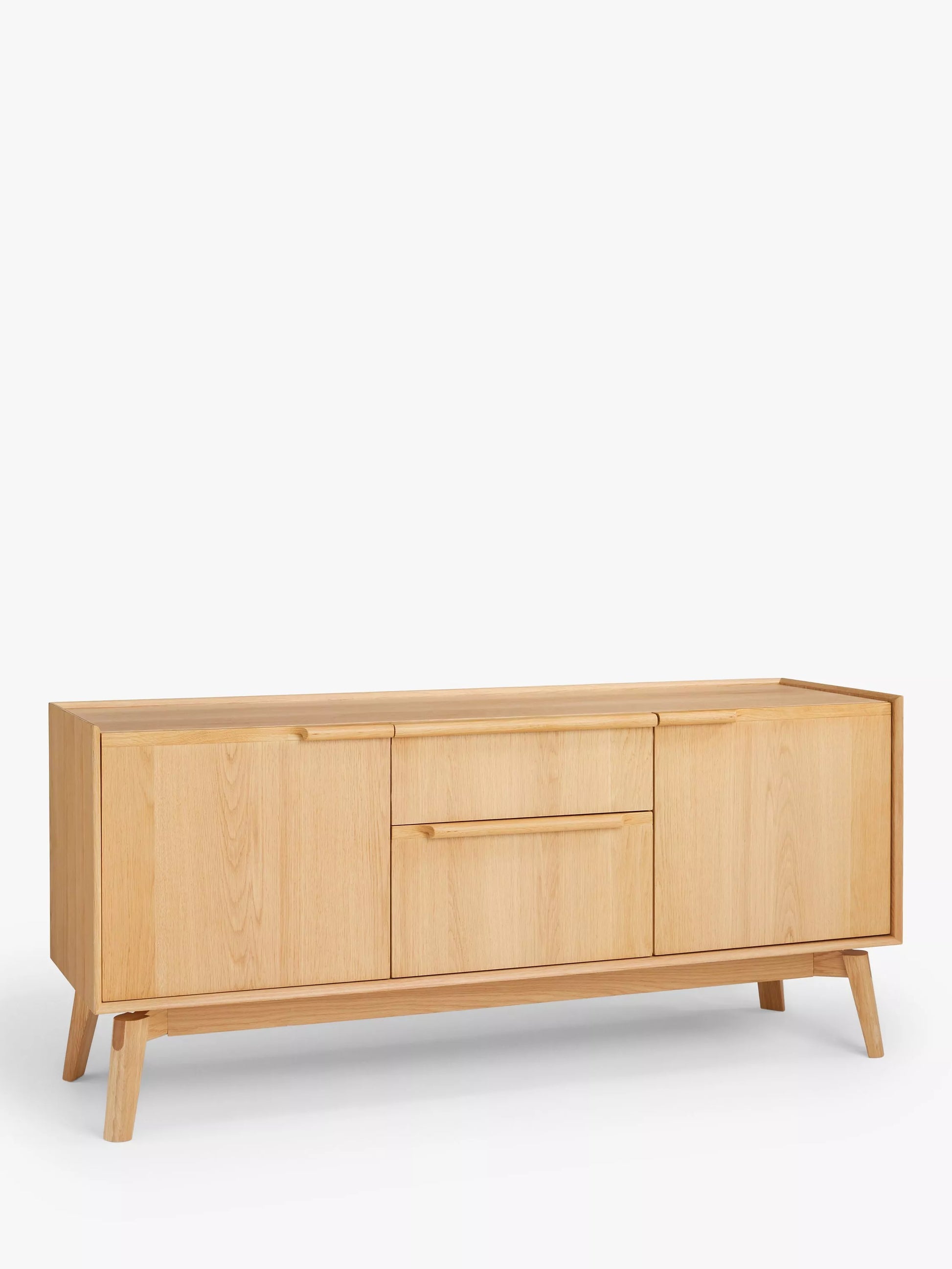 John Lewis Notch 2 Door 2 Drawer Sideboard in Oak
