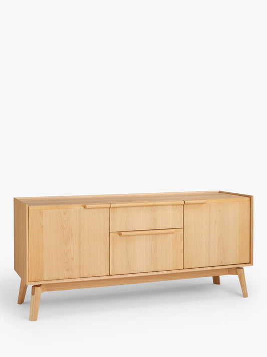 John Lewis Notch 2 Door 2 Drawer Sideboard in Oak