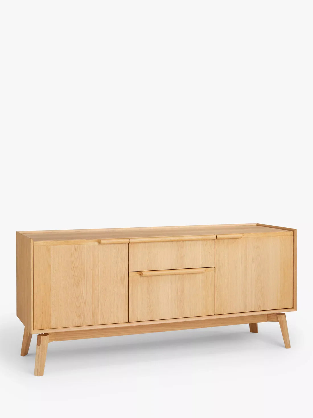 John Lewis Notch 2 Door 2 Drawer Sideboard in Oak