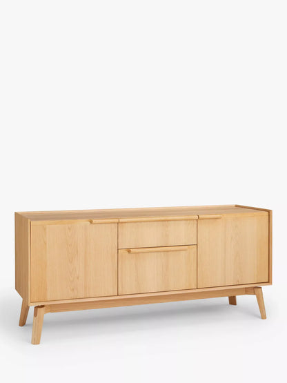 John Lewis Notch 2 Door 2 Drawer Sideboard in Oak