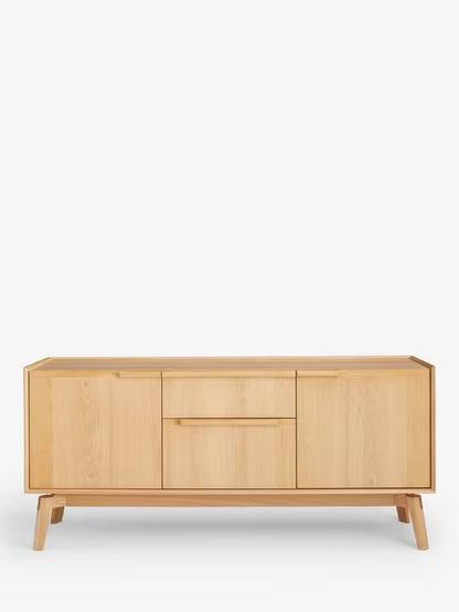 John Lewis Notch 2 Door 2 Drawer Sideboard in Oak