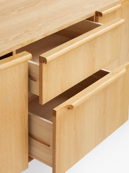 John Lewis Notch 2 Door 2 Drawer Sideboard in Oak