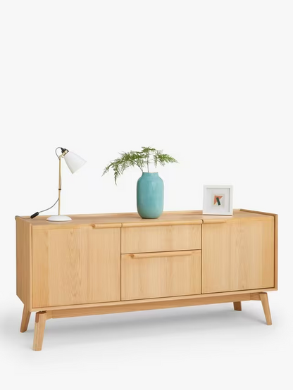 John Lewis Notch 2 Door 2 Drawer Sideboard in Oak