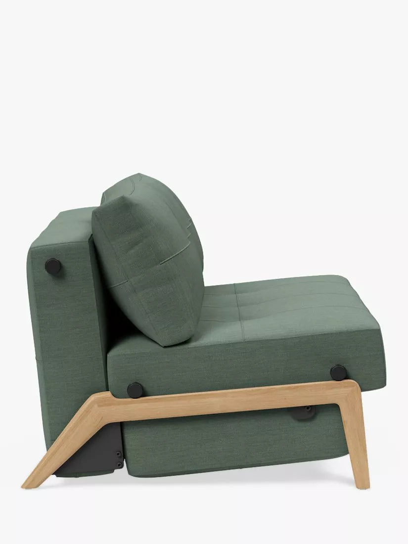 Innovation Living Cubed 140 Sofa Bed, Elegance Green 518
