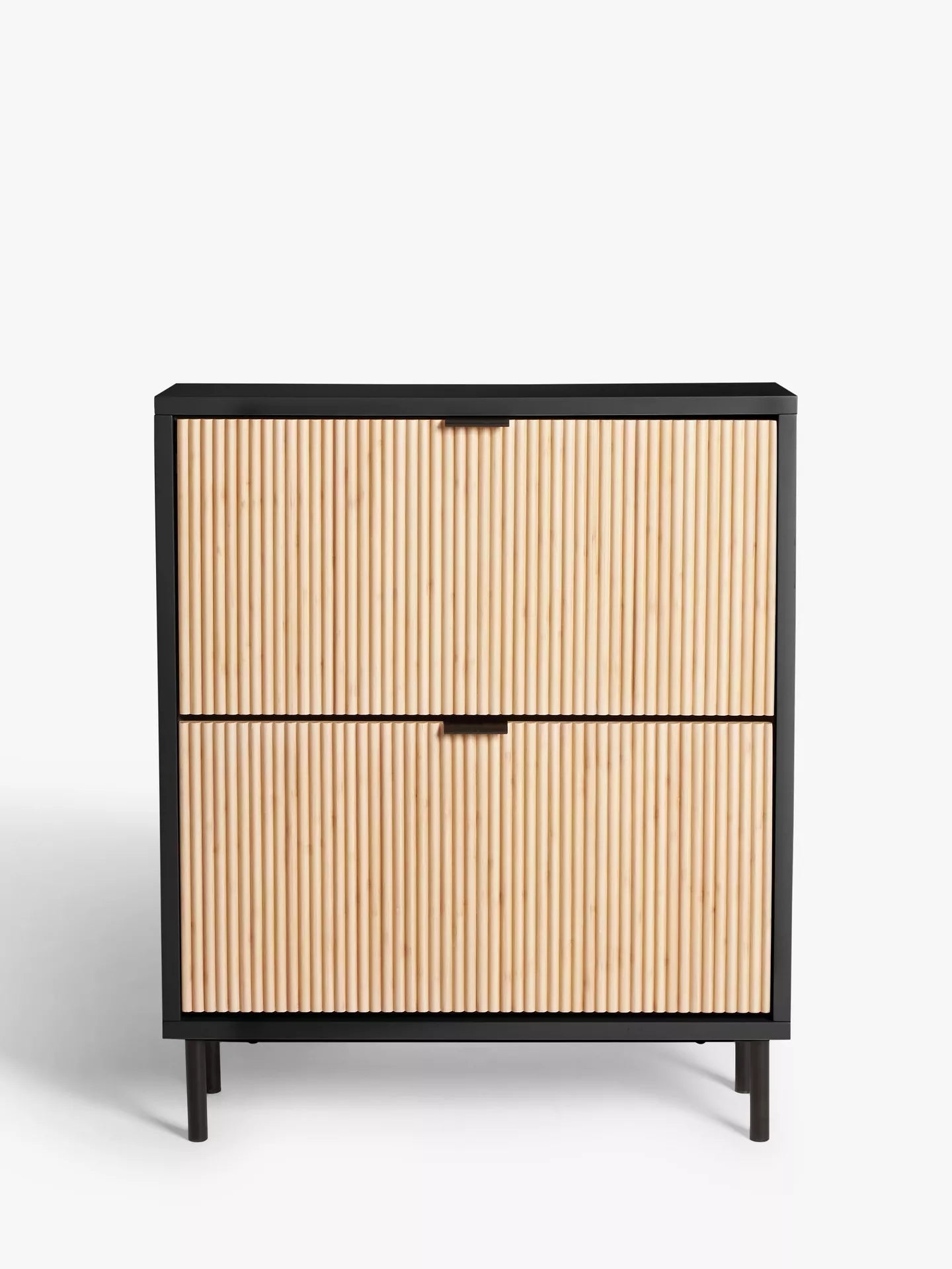 John Lewis Ridge Shoe Storage Rack 2 Tier Black