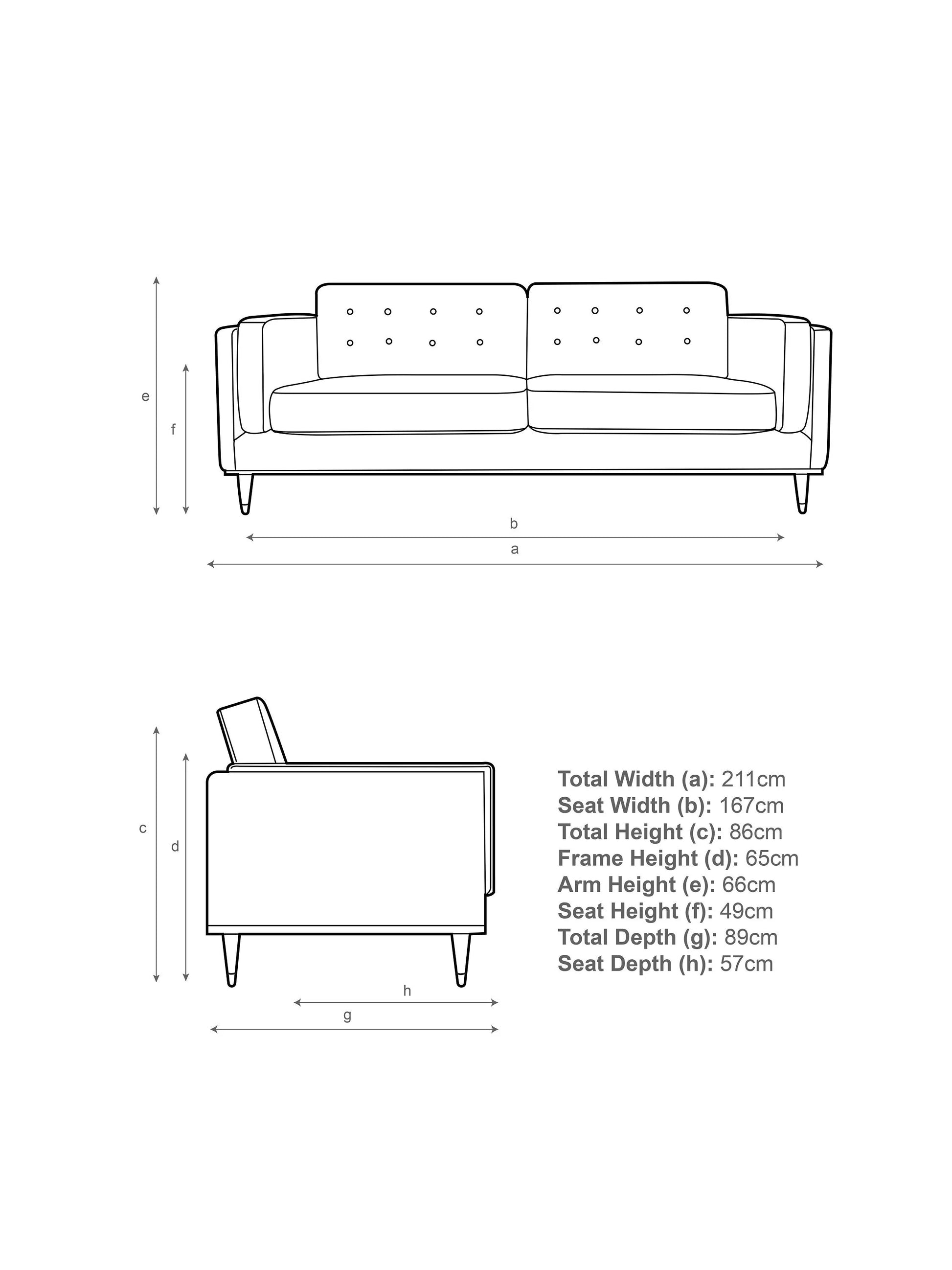 John Lewis + Swoon Lyon Large 2 Seater Sofa, Dark Leg, Weave Nickle Grey