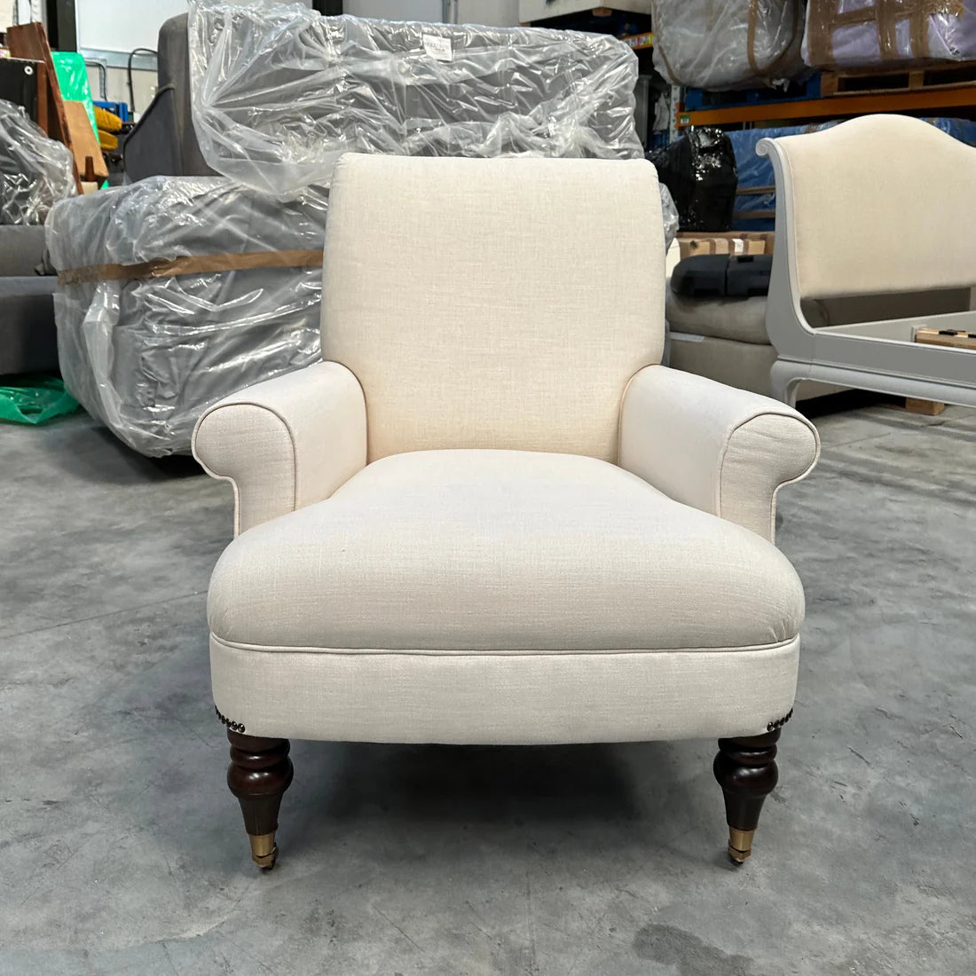John Lewis Suffolk Armchair Natural Dark Leg
