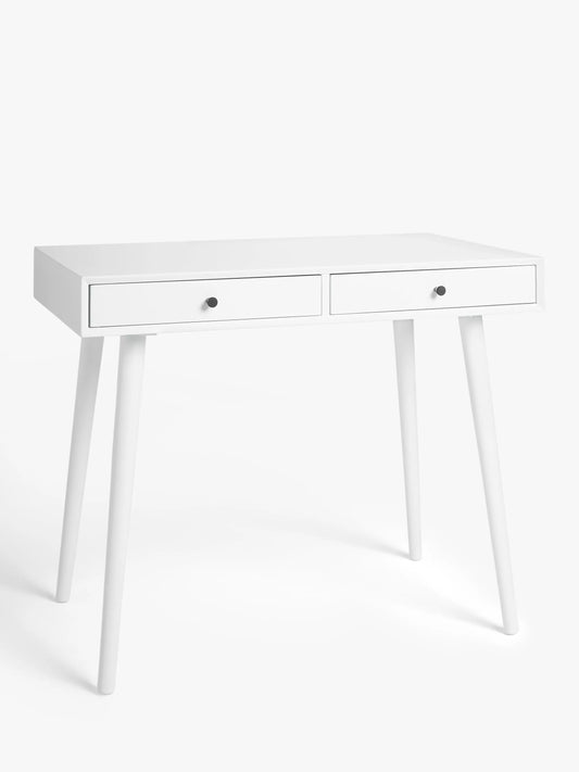 John Lewis Spindle Desk, White