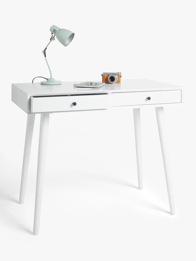 John Lewis ANYDAY Spindle Desk, Off White