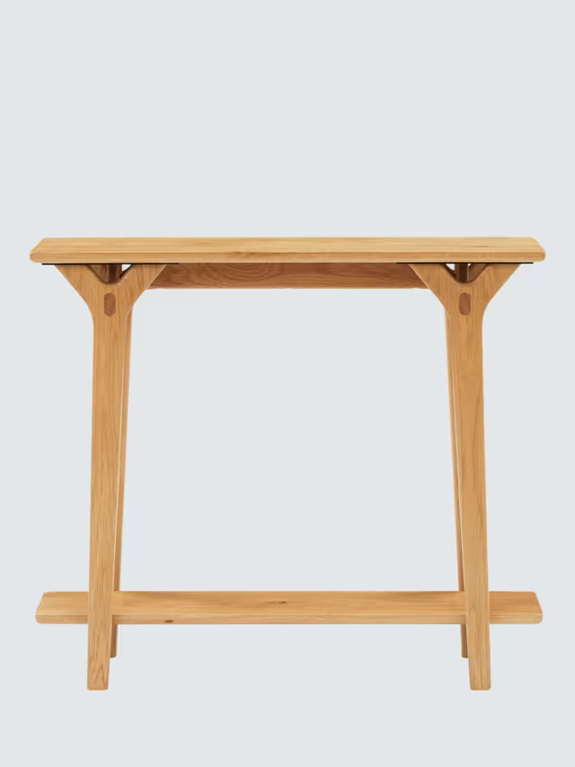 John Lewis X-Ray Console Table, Oak