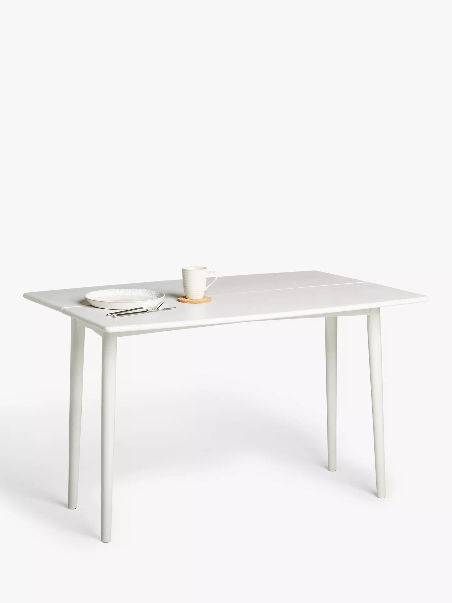 John Lewis Spindle 4 Seater Folding Console/Dining Table, Greige