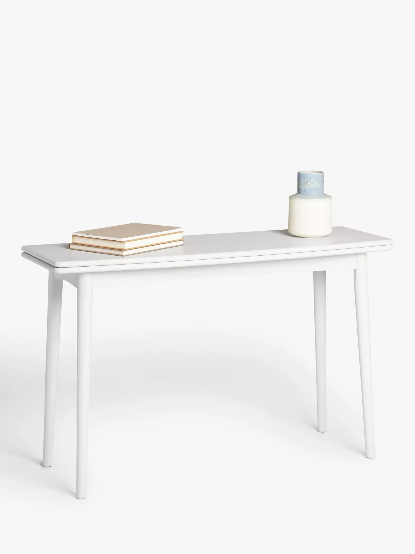 John Lewis Spindle 4 Seater Folding Console/Dining Table, Greige