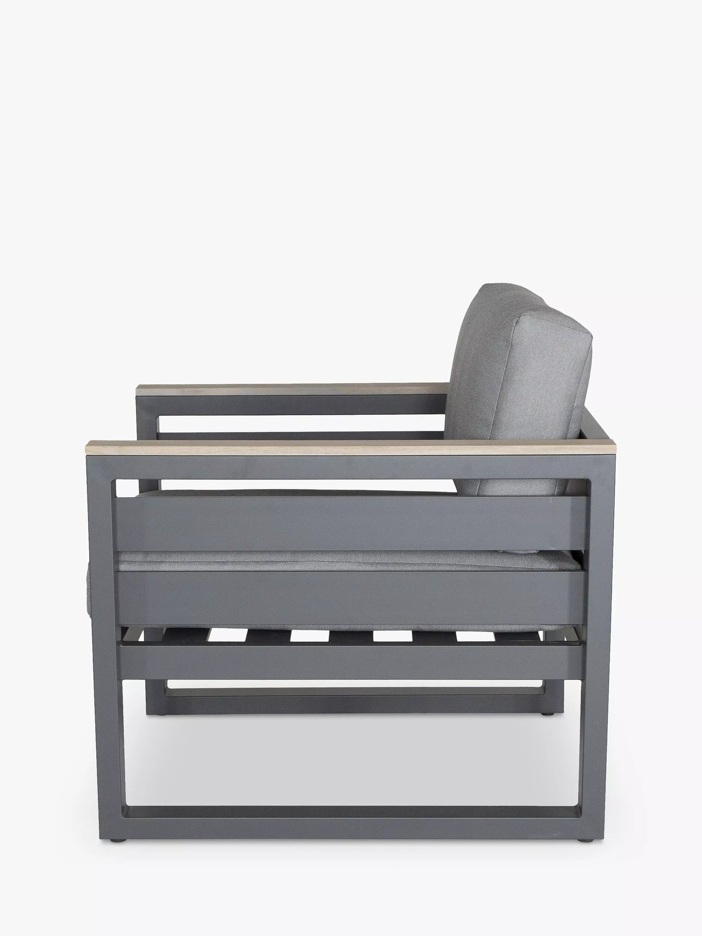 KETTLER Elba Grande Garden Armchair Chair, Set of 2, Grey