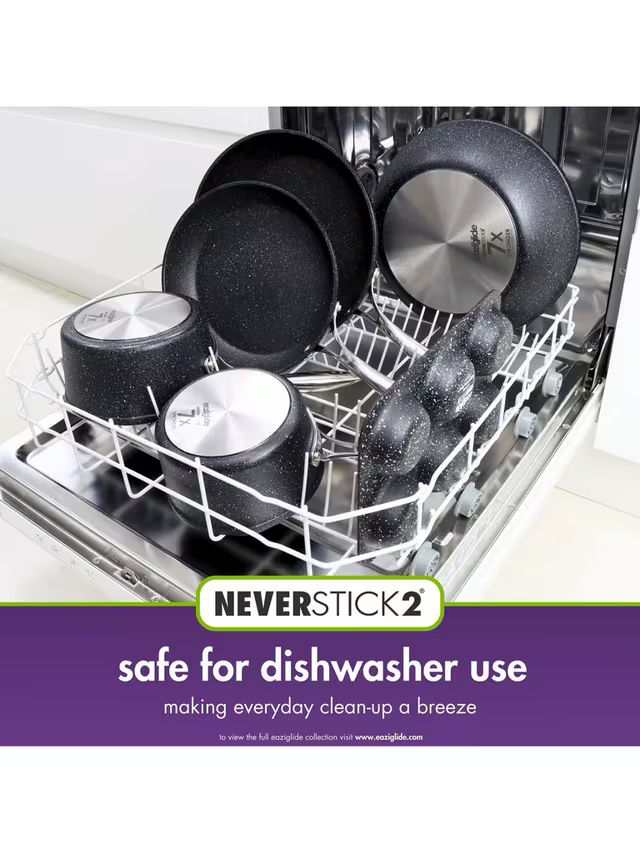 Eaziglide Neverstick2 Aluminium Non-Stick Pan Set, 5 Piece