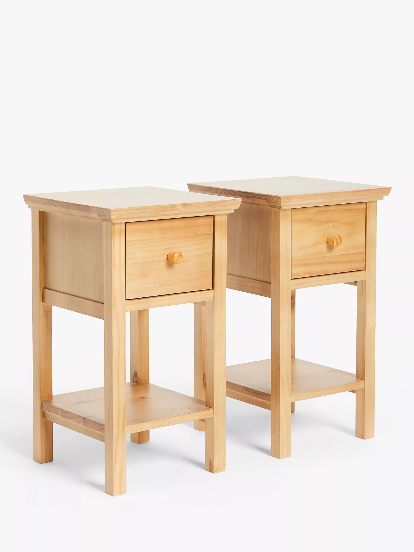 John Lewis Wilton Bedside Tables Set of 2 Natural