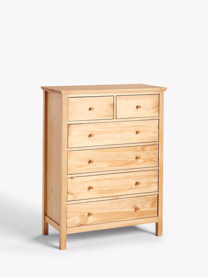 John Lewis Wilton 6 Drawer Chest, Natural