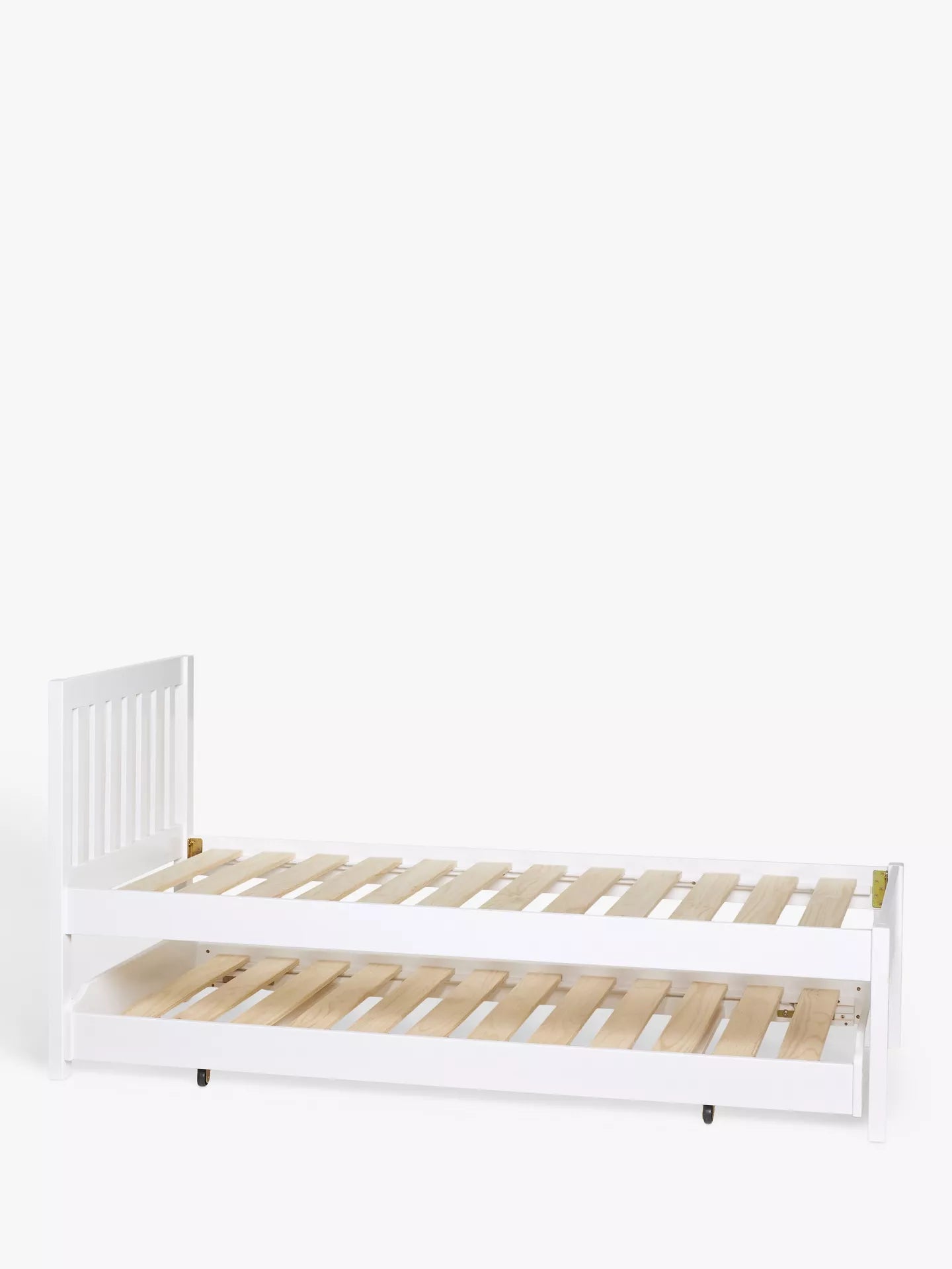 John Lewis Wilton Trundle Guest Bed Frame Single White