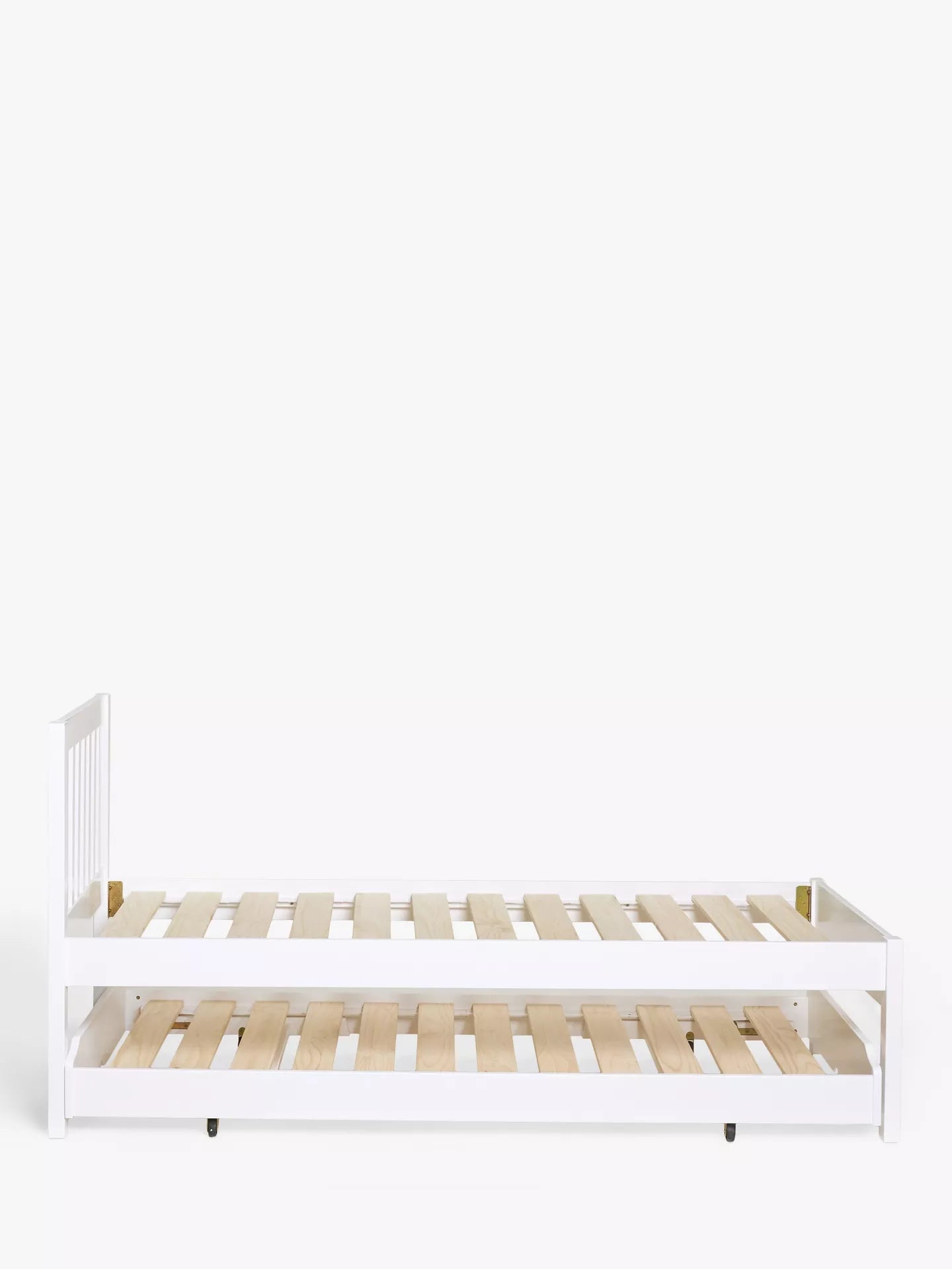 John Lewis Wilton Trundle Guest Bed Frame Single White