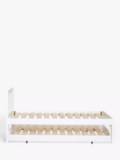 John Lewis Wilton Trundle Guest Bed Frame Single White