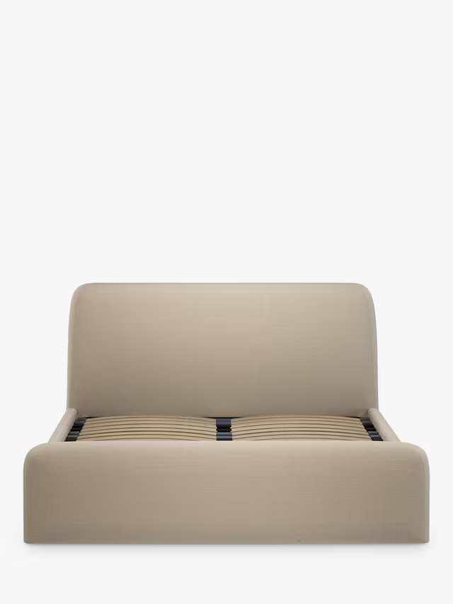 John Lewis Bonn Ottoman Storage Upholstered Bed Frame Double Beige