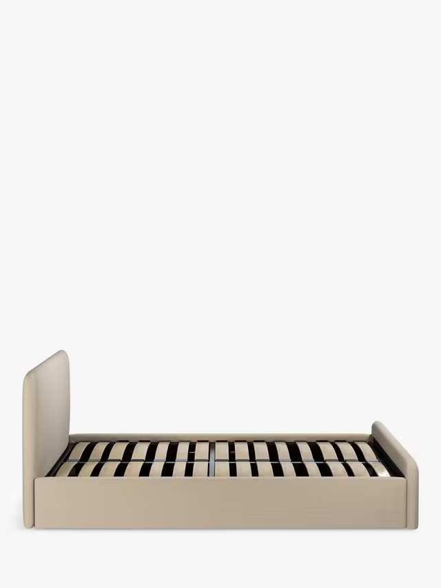 John Lewis Bonn Ottoman Storage Upholstered Bed Frame Double Beige
