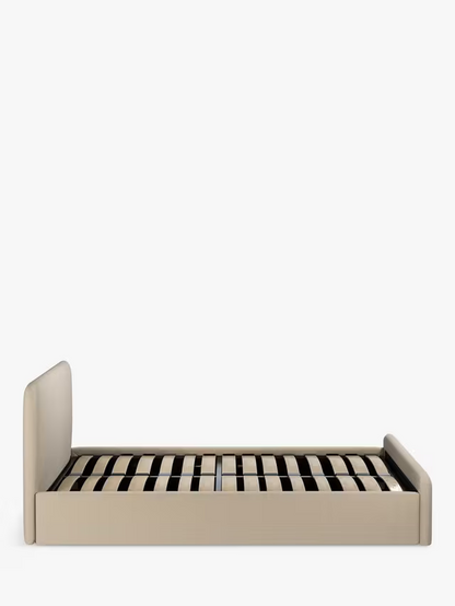 John Lewis Bonn Ottoman Storage Upholstered Bed Frame Double Beige