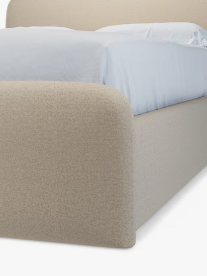 John Lewis Bonn Ottoman Storage Upholstered Bed Frame Double Beige
