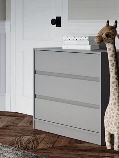 Little Acorns Furniture 3 Drawer Chest Grey