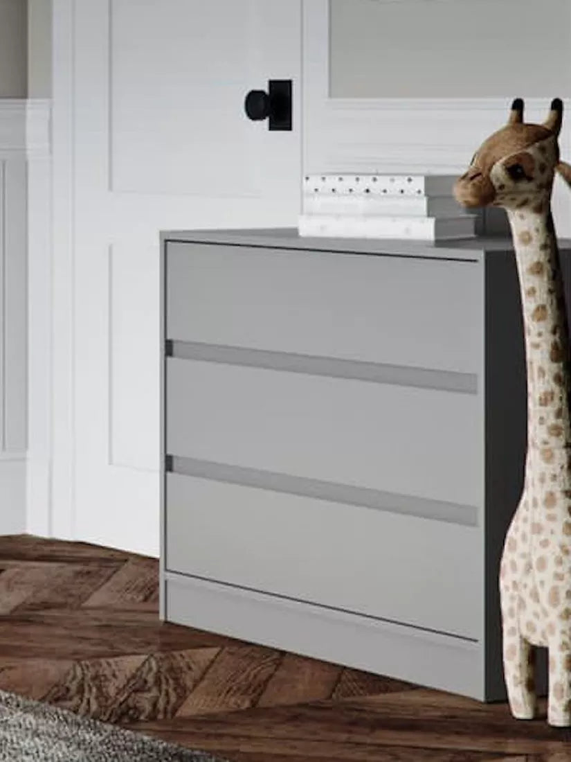3 drw dresser grey