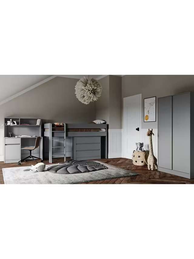 Little Acorns Furniture 3 Drawer Chest Grey