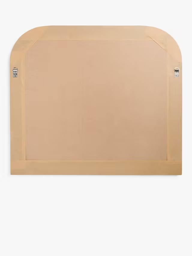 John Lewis Georgian Overmantle Wood Mirror, 95 x 105cm, Black/Gold