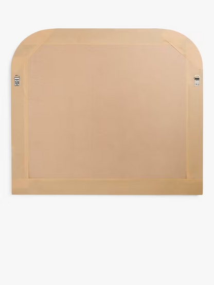 John Lewis Georgian Overmantle Wood Mirror, 95 x 105cm, Black/Gold