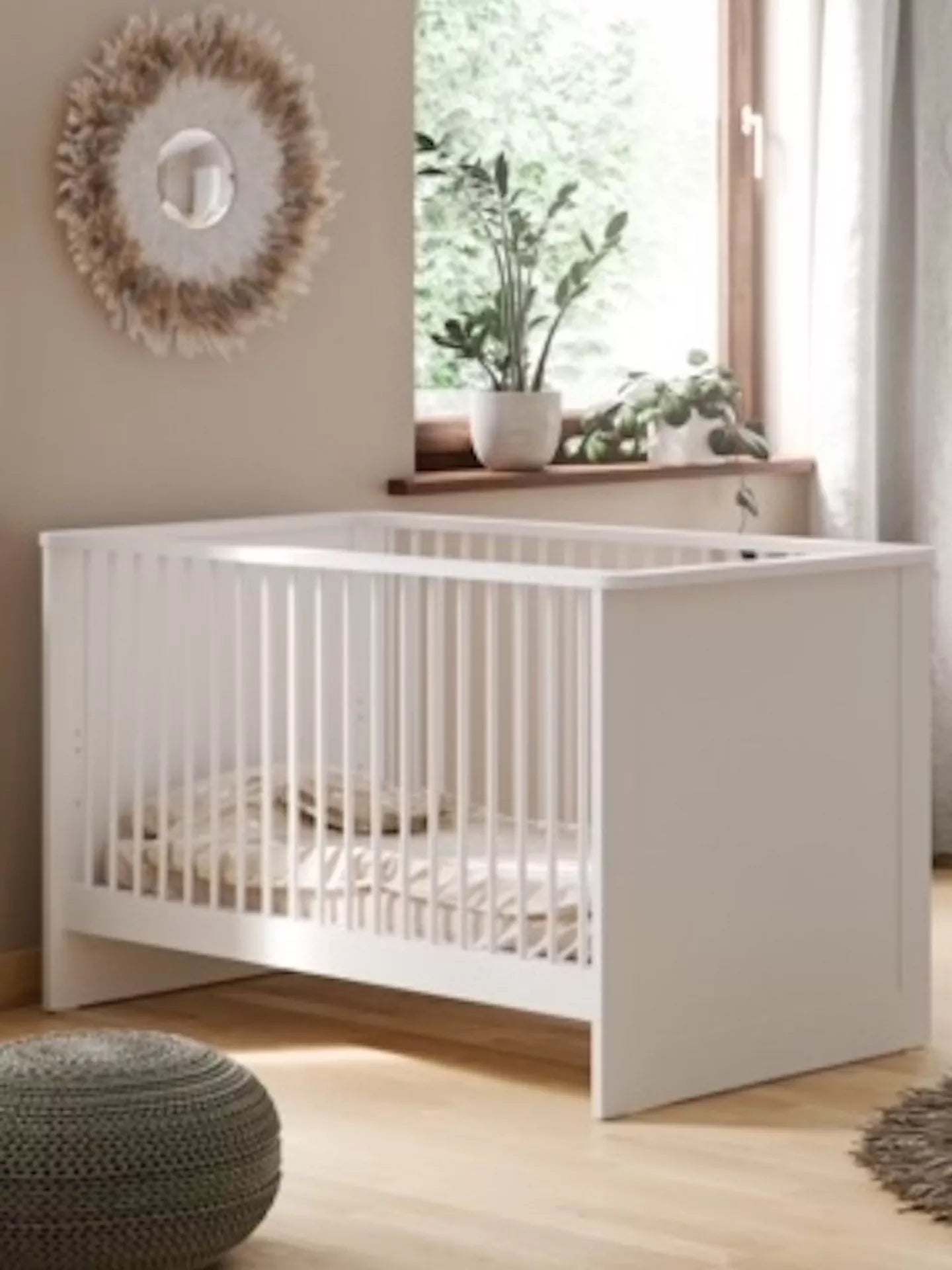 Little Acorns Langdon Cotbed  White