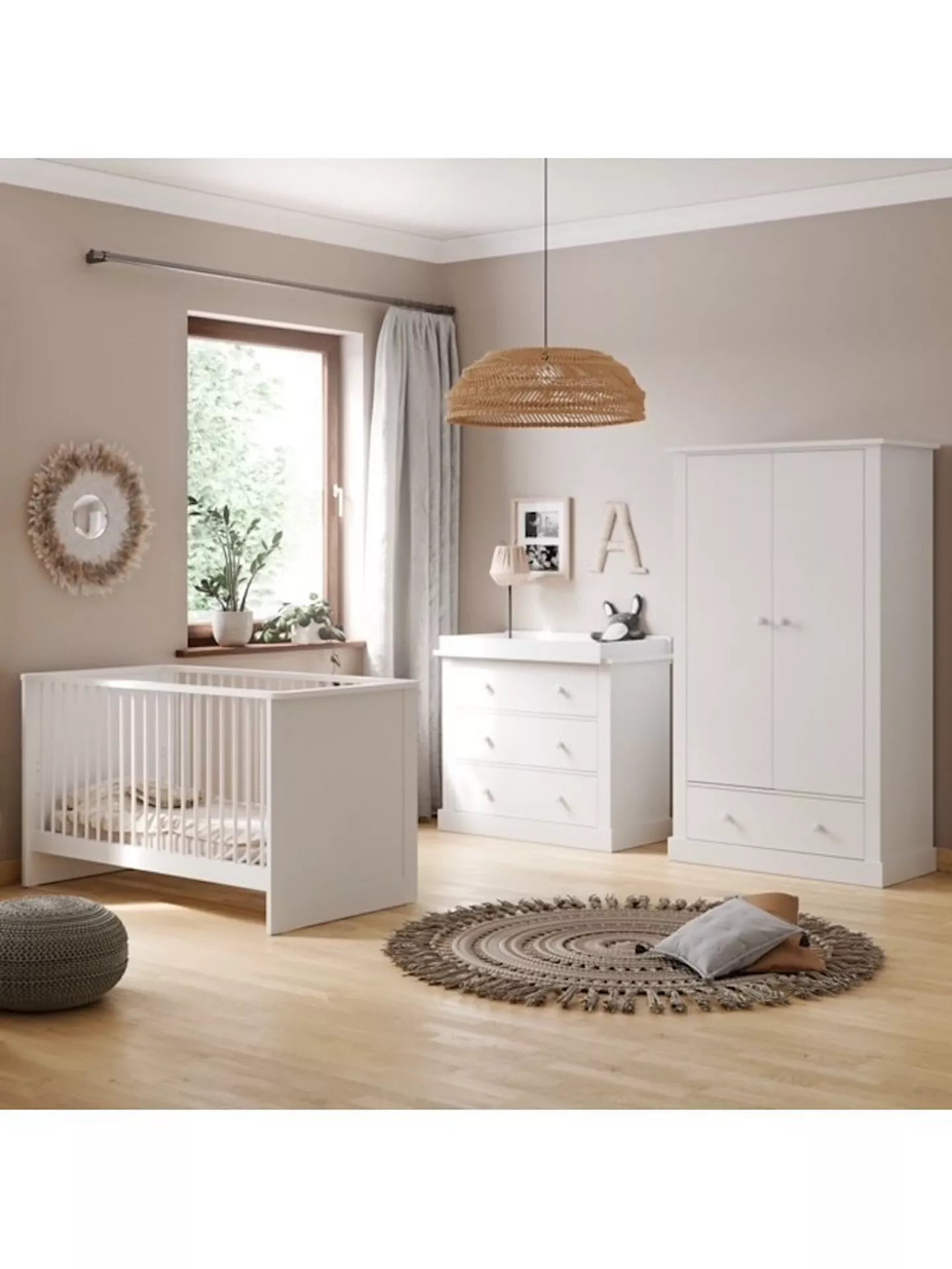 Little Acorns Langdon Cotbed  White