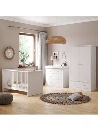 Little Acorns Langdon Cotbed  White