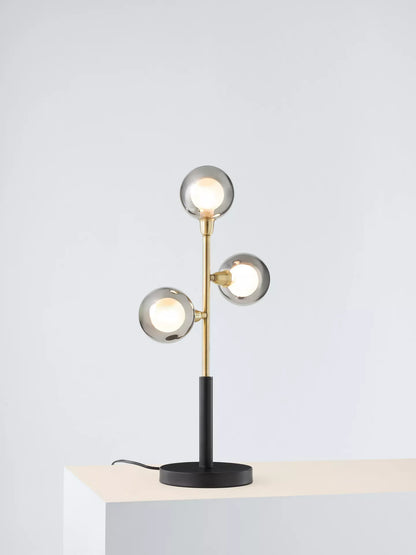 John Lewis Huxley 3 Globe Complete Table Lamp, Black